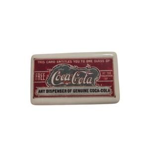 Vintage 1988 "Free Coke" Porcelain Refrigerator Magnet - Presents P2132 Japan